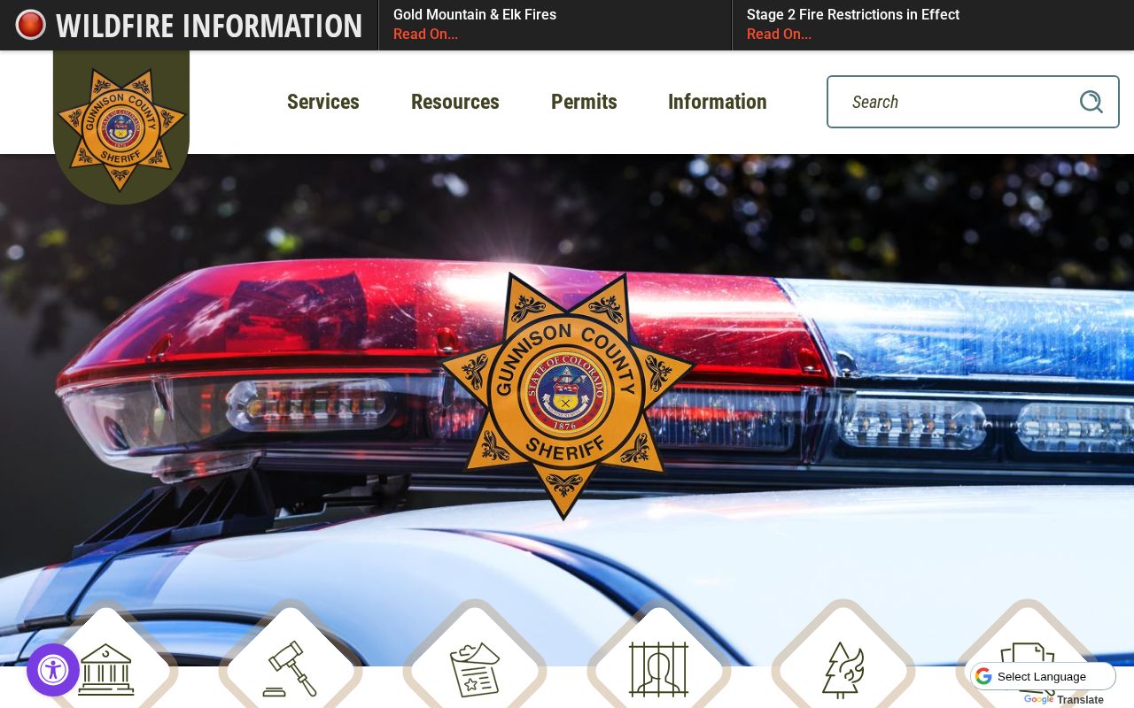 Gunnison County Sheriff contact for warrant and wanted questions