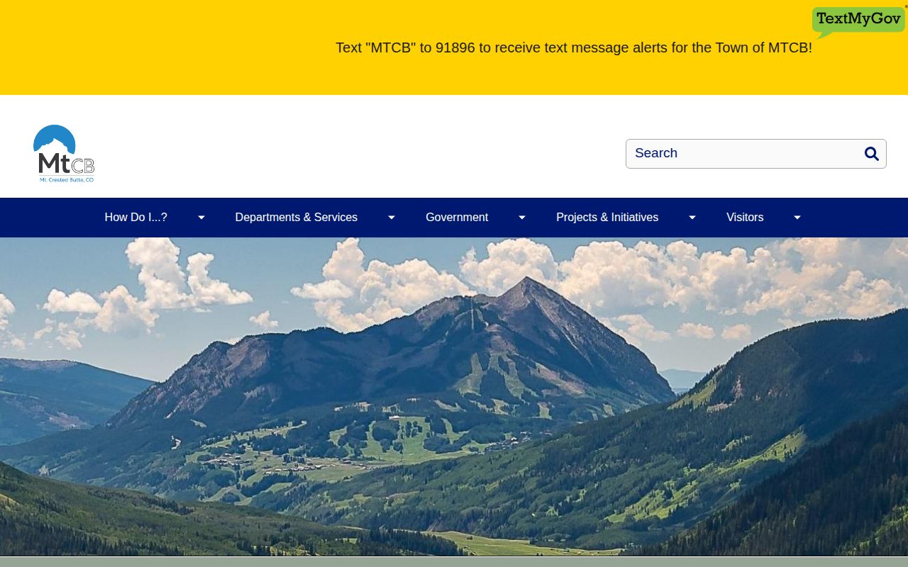 Mount Crested Butte official municipal arrest records starting point